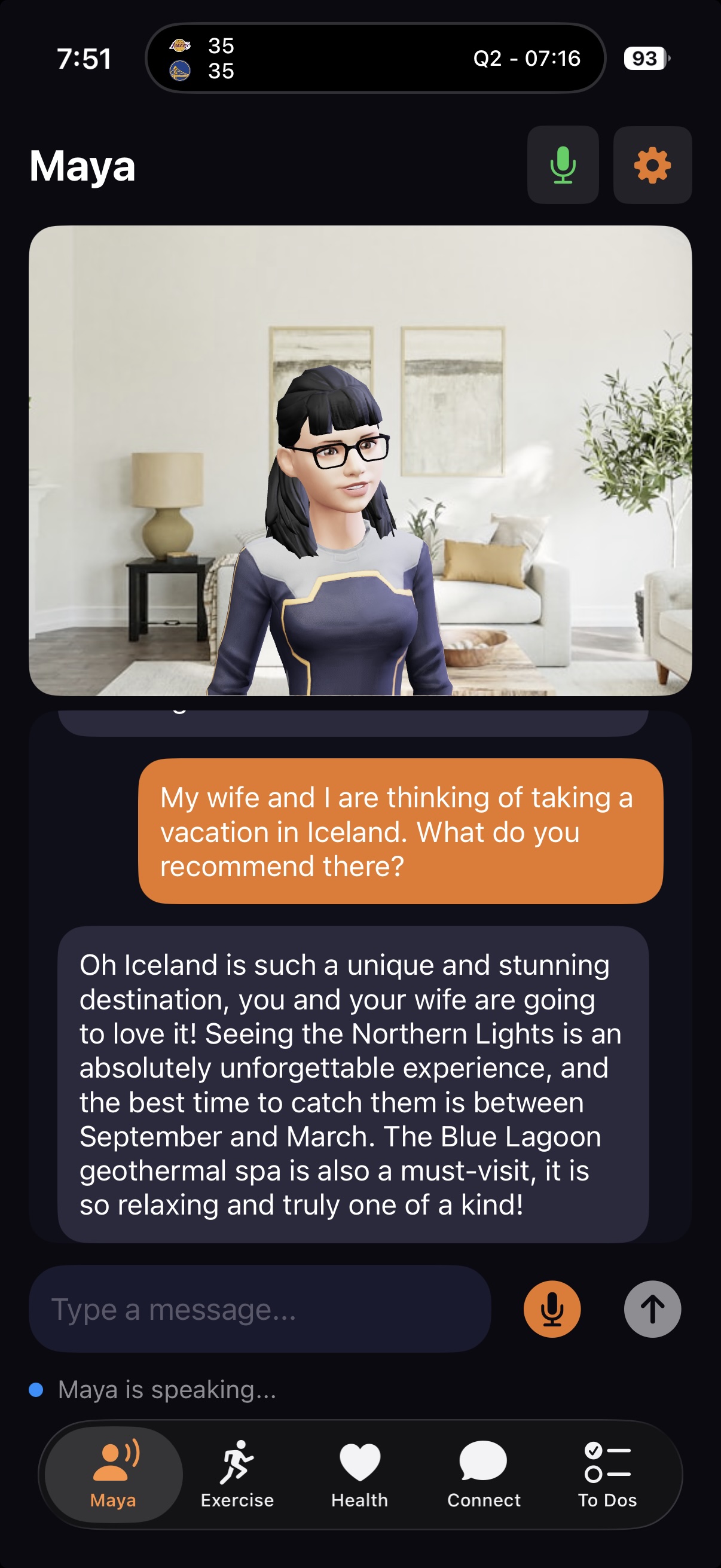Meet Maya conversation